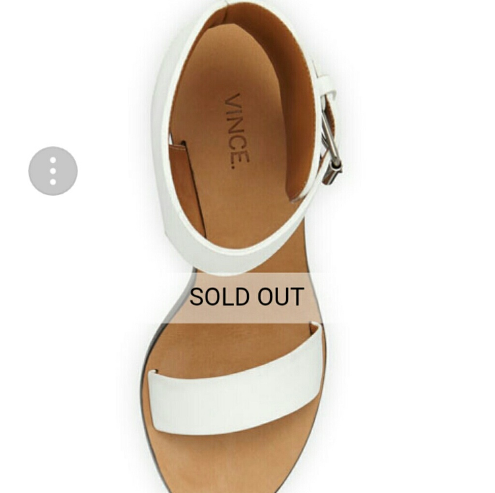Vince Nicole Leather Ankle-Cuff Sandals Sz 8 M - Picture 2 of 6